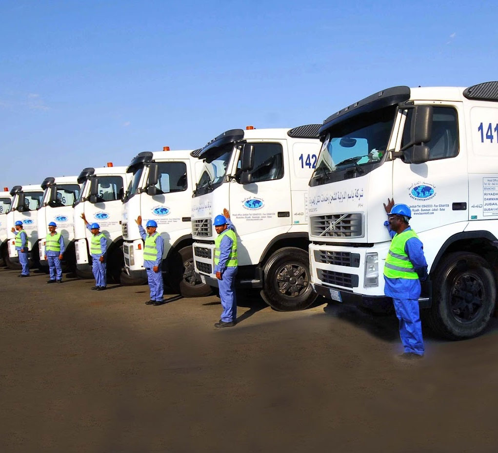 BAFCO's own branded truck fleet in Saudi Arabia