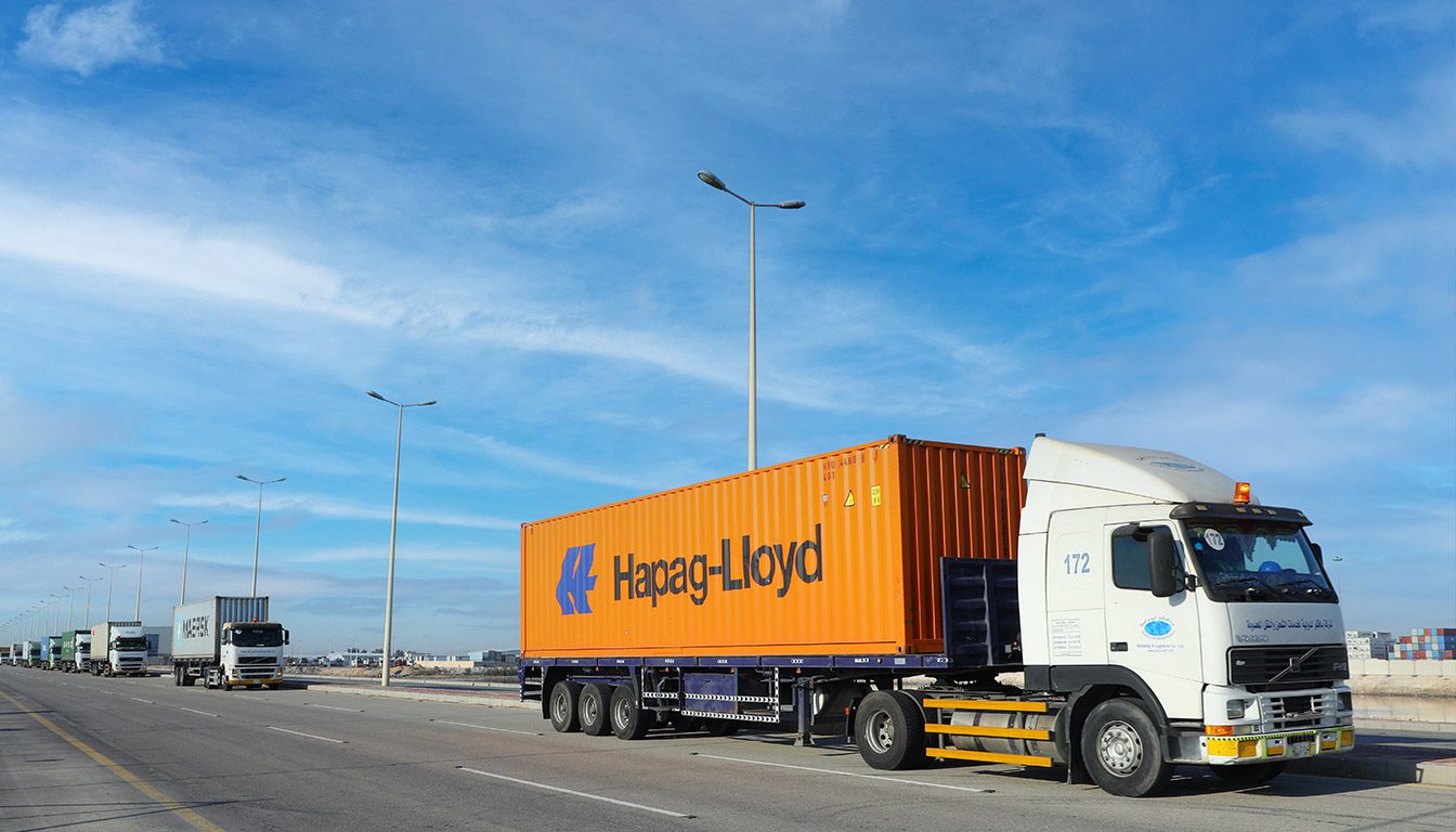 Land transportation and road freight across Saudi Arabia — BAFCO own trailer fleet