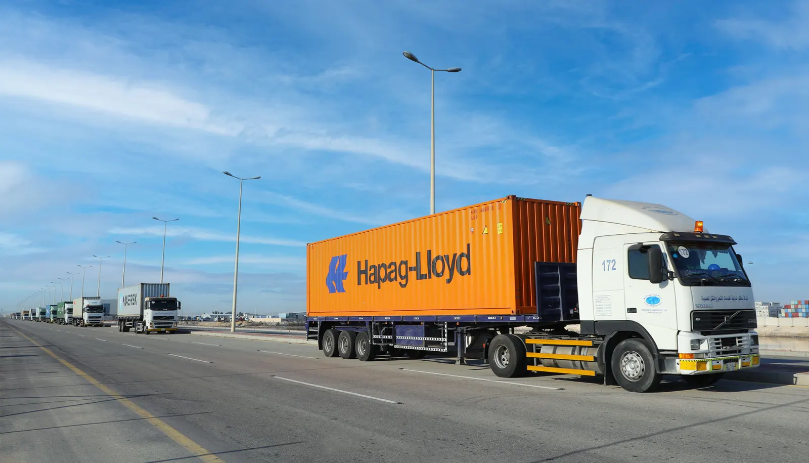 Land transportation and road freight across Saudi Arabia — BAFCO own trailer fleet