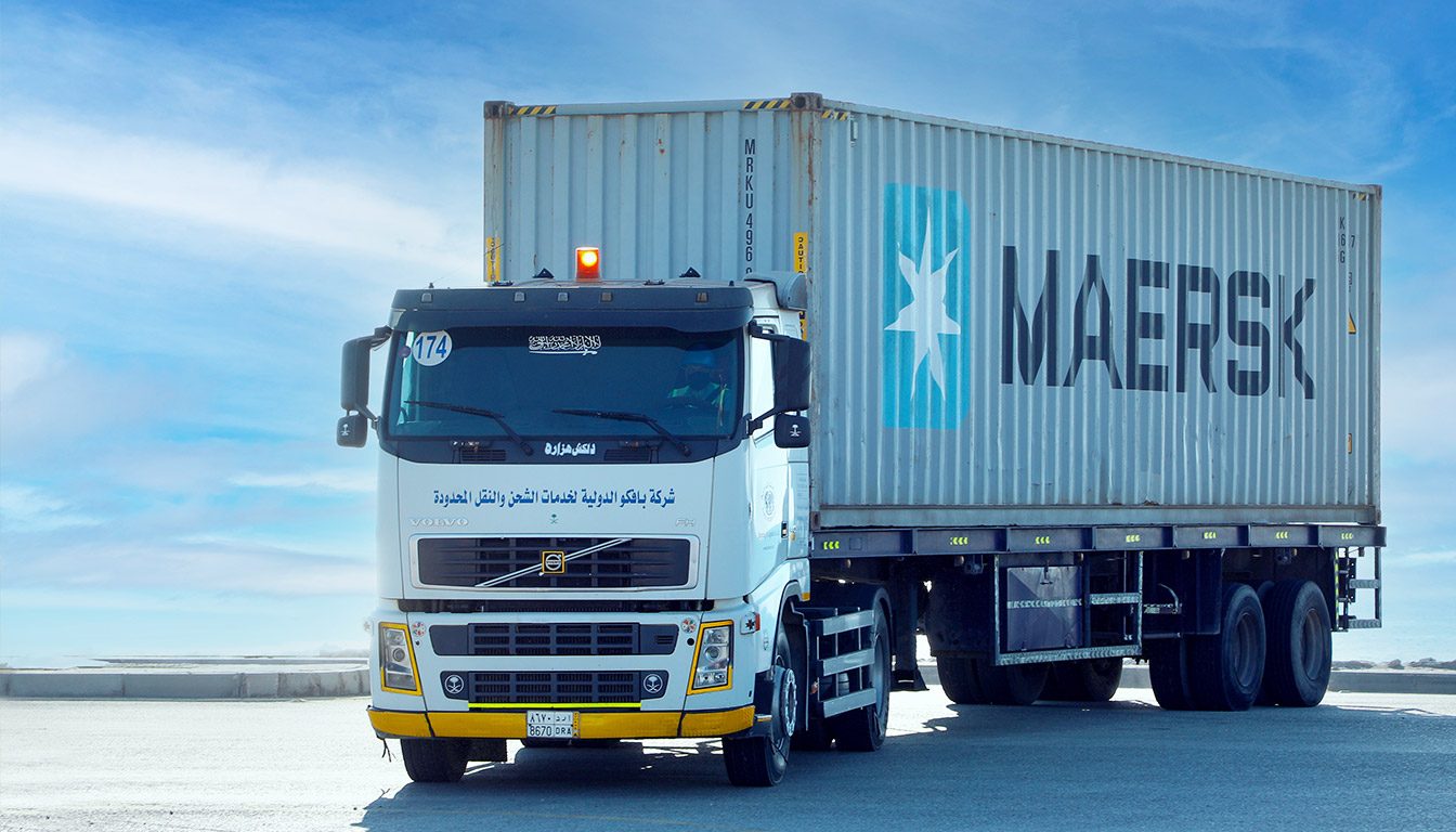 Land transportation and road freight across Saudi Arabia — BAFCO own trailer fleet