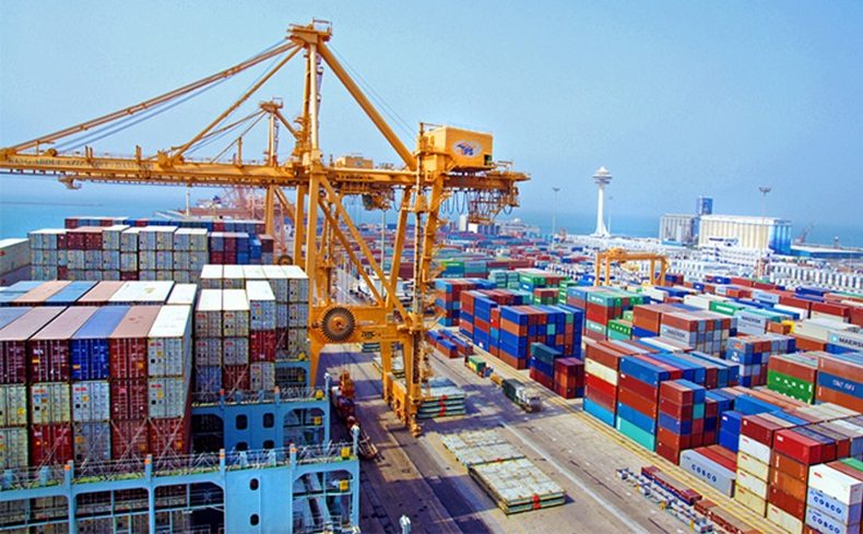 BAFCO container terminal operations at a Saudi seaport