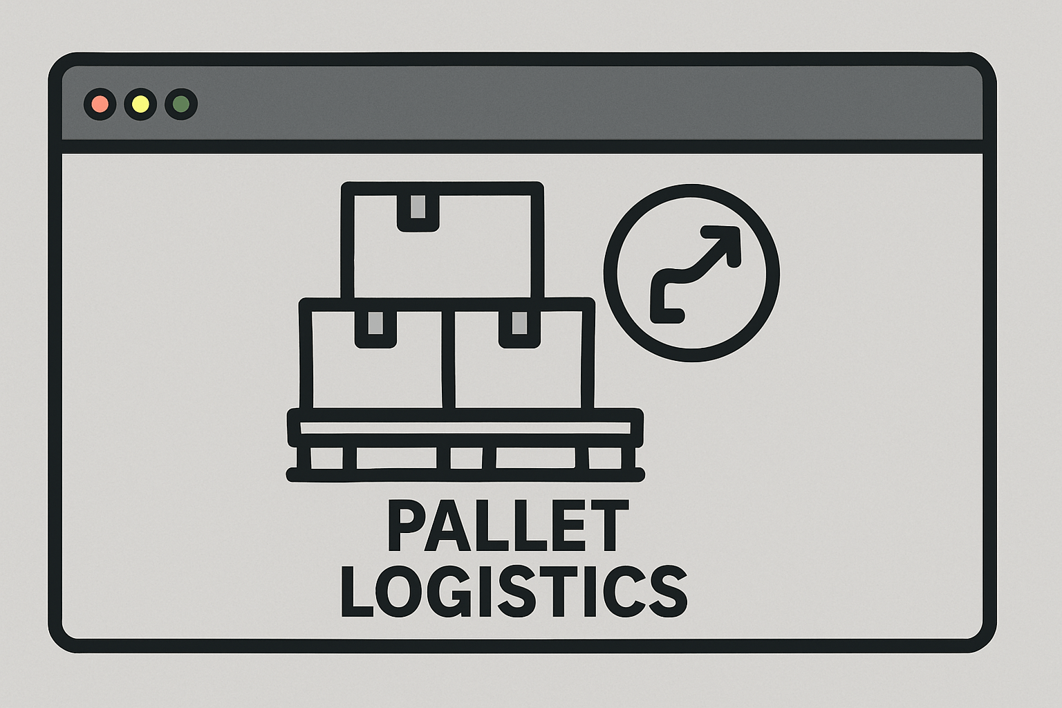Pallet logistics icon from screenshot