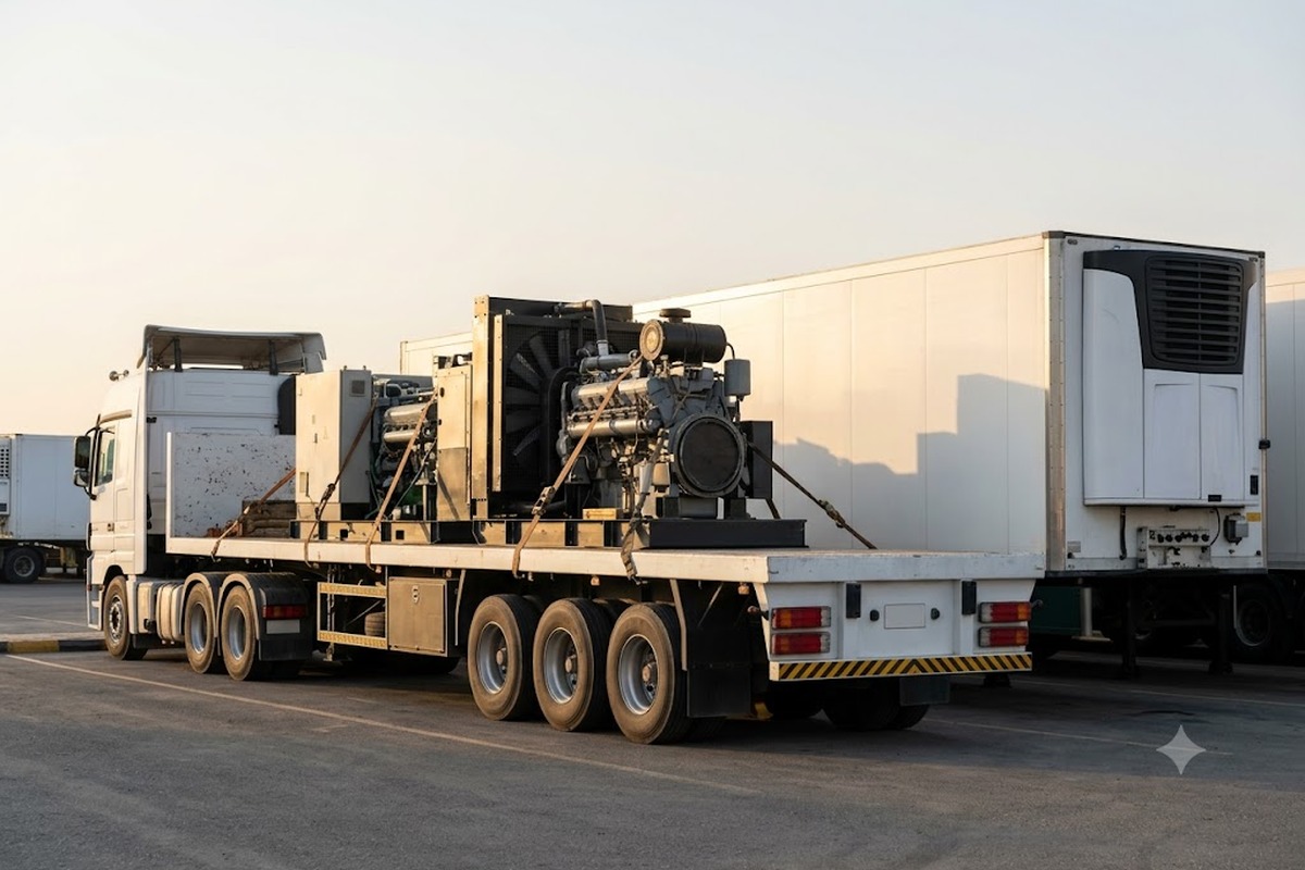 Refrigerated reefer containers stacked at a Saudi Arabia port